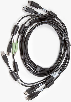 CBL0106 2x DisplayPort/USB/Audio KVM Cable, 6 Feet CBL0106 2x DisplayPort/USB/Audio KVM Cable, 6 Feet