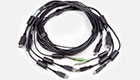 CBL0108 2x DisplayPort/2x USB/Audio KVM Cable, 6 Feet