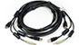 CBL0110 HDMI/USB/Audio KVM Cable, 6 Feet