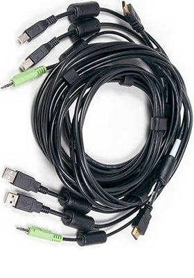 CBL0113 HDMI/2x USB/Audio KVM Cable, 10 Feet