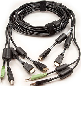 CBL0115 2x HDMI/USB/Audio KVM Cable, 10 Feet