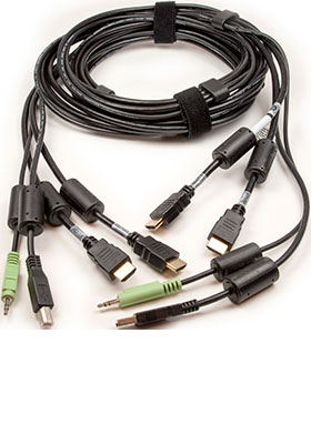 CBL0115 2x HDMI/USB/Audio KVM Cable, 10 Feet CBL0115 2x HDMI/USB/Audio KVM Cable, 10 Feet