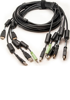 CBL0116 2x HDMI/2x USB/Audio KVM Cable, 6 Feet CBL0116 2x HDMI/2x USB/Audio KVM Cable, 6 Feet