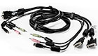 CBL0121 Dual-DVI/USB/Audio KVM Cable, 10 Feet