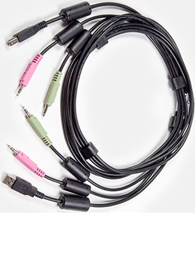 CBL0135 USB/2x Audio Cable Assembly, 10 Feet CBL0135 USB/2x Audio Cable Assembly, 10 Feet