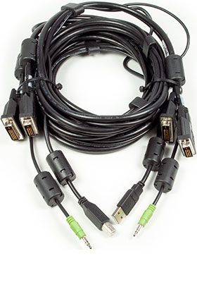 CBL0152 Dual-DVI-D/USB/Audio KVM Cable, 6 Feet CBL0152 Dual-DVI-D/USB/Audio KVM Cable, 6 Feet