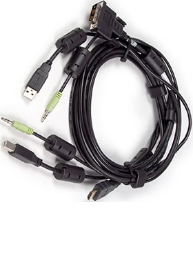 CBL0162 DVI-D to HDMI/USB/Audio KVM Cable, 6 Feet