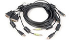 CBL0166 2x DVI-D to HDMI/USB/Audio KVM Cable, 6 Feet