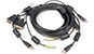CBL0166 2x DVI-D to HDMI/USB/Audio KVM Cable, 6 Feet
