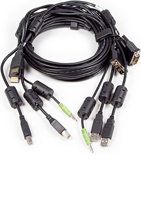 CBL0168 2x DVI-D to HDMI/2x USB/Audio KVM Cable, 6 Feet CBL0168 2x DVI-D to HDMI/2x USB/Audio KVM Cable, 6 Feet