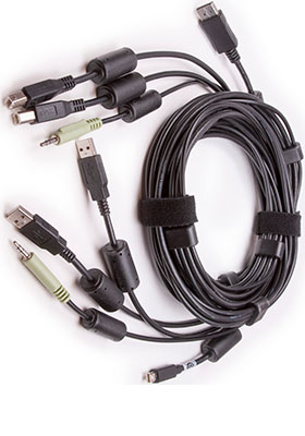 CBL0194 Mini-DisplayPort to DisplayPort/2x USB/Audio KVM Cable, 10 Feet