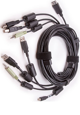 CBL0194 Mini-DisplayPort to DisplayPort/2x USB/Audio KVM Cable, 10 Feet CBL0194 Mini-DisplayPort to DisplayPort/2x USB/Audio KVM Cable, 10 Feet