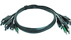 Dual-DisplayPort/USB/Audio KVM Cable, 10 Feet