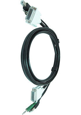 DVI/USB/Audio KVM Cable, 10 Feet