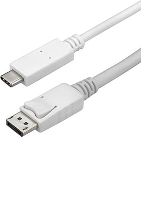USB-C to DisplayPort Cable, 1m, White