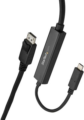 USB-C to DisplayPort Cable, 3m, Black