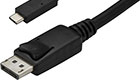 USB-C to DisplayPort Cable, 1.8m, Black