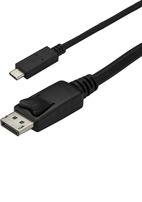 USB-C to DisplayPort Cable, 1.8m, Black