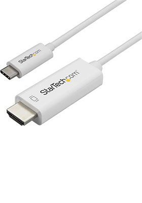USB-C to HDMI Cable, 1m, White USB-C to HDMI Cable, 1m, White