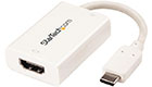 USB-C to HDMI Adapter w/ 60W Power Delivery, White