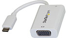 USB-C to VGA Adapter w/ 60W Power Delivery, White