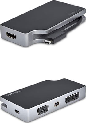 USB-C Multiport 4-in-1 Video Adapter w/ 85W Power Delivery