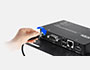 Image 7 of 8 - The power adapter is secured with a screw lock on the DC jack, ensuring a stable power supply while preventing accidental disconnections.  Image 7 of 8 - The power adapter is secured with a screw lock on the DC jack, ensuring a stable power supply while preventing accidental disconnections.