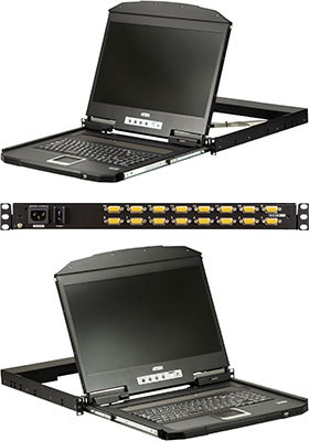 Wide-Screen LCD KVM Drawers/Switches