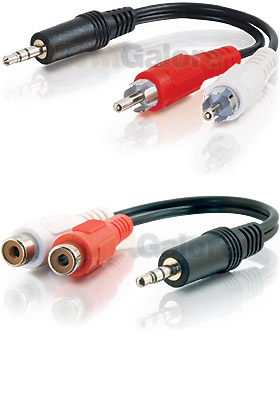 3.5mm Stereo to RCA Y-Cables