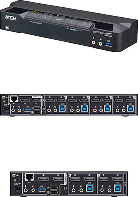 8K Dual-DisplayPort KVMP Switches