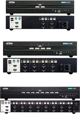 Secure (PPs 3.0) Dual-Screen DisplayPort KVM Switches