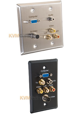 Audio/Video Feed-Through Wall Plates