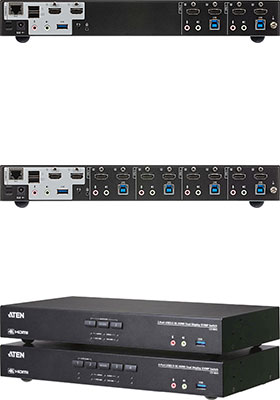 4K HDMI Dual Display KVMP Switches