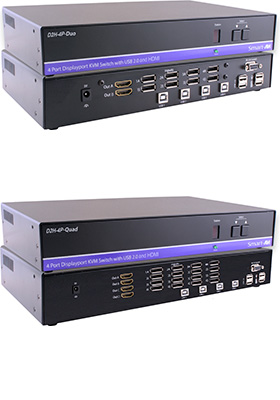 DisplayPort-to-HDMI Multi-Screen KVM Switches