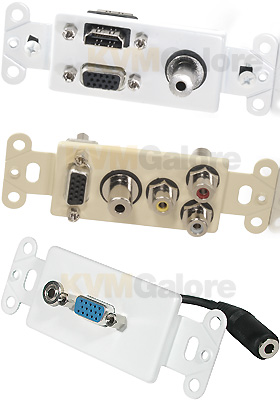 Decorative Audio/Video Wall Plate Inserts