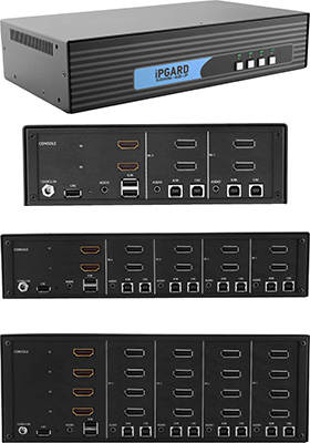 Secure Multi-Video DisplayPort-to-HDMI KVM Switches