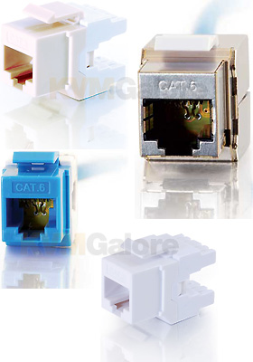 Keystone CAT6 180° RJ45 Jacks