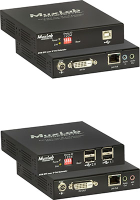 DVI KVM over IP w/ PoE