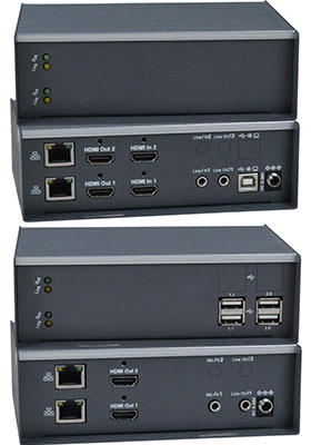 Dual-Monitor 4K HDMI USB KVM over IP Dual-Monitor 4K HDMI USB KVM over IP