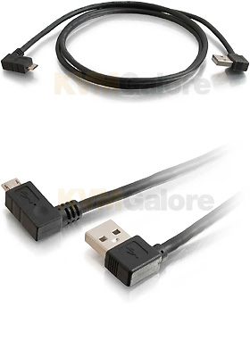 Right-Angle USB Type-A to Micro-B Cables