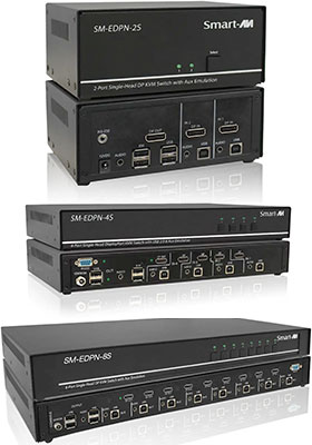 DisplayPort KVM Switches w/ Video Emulation