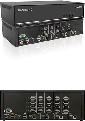 Multi-Screen DisplayPort KVM Switches w/ EDID