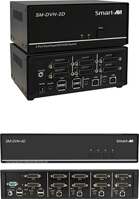 DVI-I Multi-Video KVM Switches