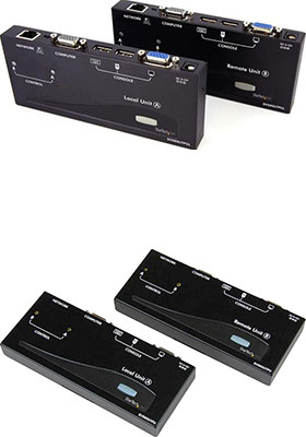 VGA/USB KVM Console Extenders over CATx