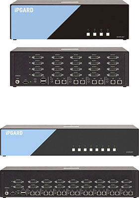 Secure (PPs 4.0) Multi-Video DVI-I KVM Switches