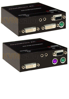 CrystalView DVI CATx, PS/2+Audio+Serial, Single-Video CrystalView DVI CATx, PS/2+Audio+Serial, Single-Video