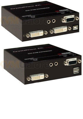 CrystalView DVI CATx, USB+Audio+Serial, Single-Video CrystalView DVI CATx, USB+Audio+Serial, Single-Video