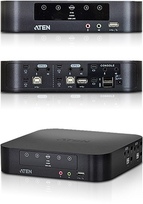 Dual-View Mini DisplayPort KVMP Switches Dual-View Mini DisplayPort KVMP Switches