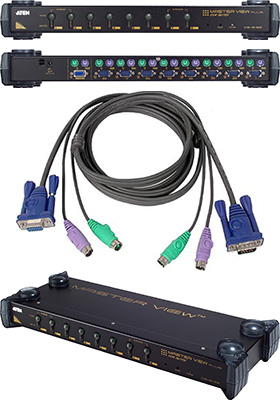 CS9138KIT - Master View Plus PS/2 8-Port KVM Switch w/ Cables CS9138KIT - Master View Plus PS/2 8-Port KVM Switch w/ Cables