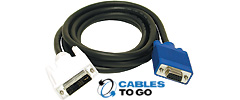 DVI-I to VGA Male/Male Analog Video Cables